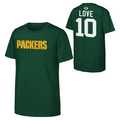 GREEN BAY PACKERS JORDAN LOVE YOUTH OUTERSTUFF NAME NUMBER T-SHIRT - GREEN