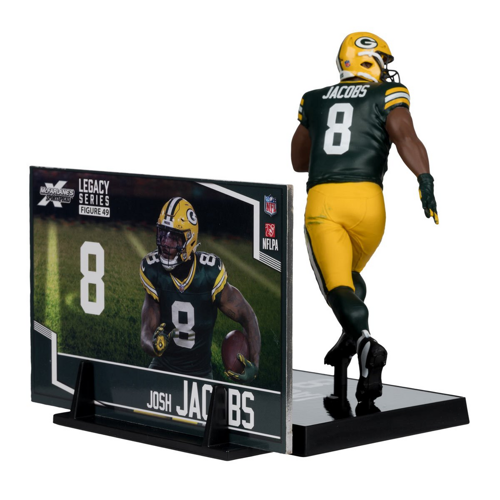 GREEN BAY PACKERS JOSH JACOBS NFL LEGACY 7" MCFARLANE SPORTS PICK FIGURE