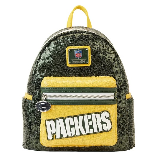 GREEN BAY PACKERS LOUNGEFLY SEQUIN MINI BACKPACK