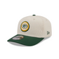 GREEN BAY PACKERS LOYAL CORDUROY 9SEVENTY STRETCH-SNAP ADJUSTABLE HAT - CHROME WHITE/GREEN