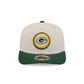 GREEN BAY PACKERS LOYAL CORDUROY 9SEVENTY STRETCH-SNAP ADJUSTABLE HAT - CHROME WHITE/GREEN