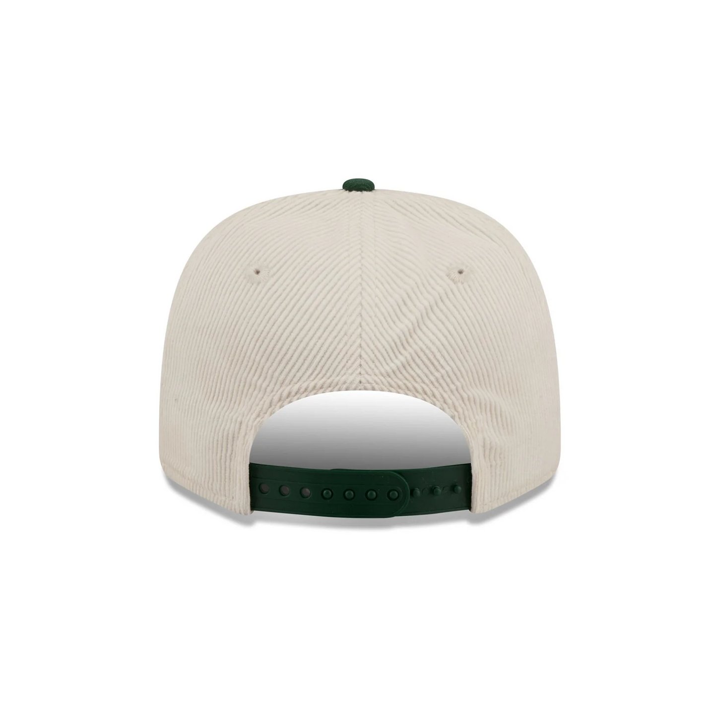GREEN BAY PACKERS LOYAL CORDUROY 9SEVENTY STRETCH-SNAP ADJUSTABLE HAT - CHROME WHITE/GREEN
