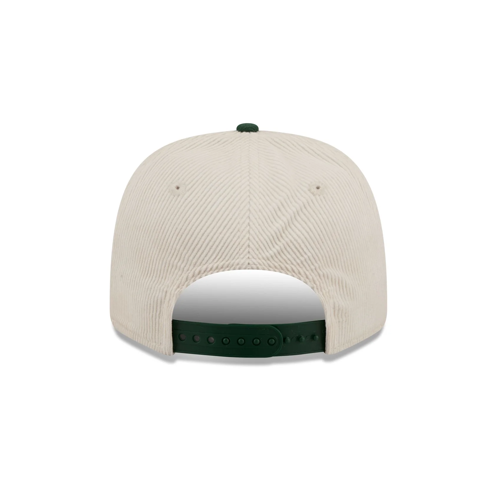GREEN BAY PACKERS LOYAL CORDUROY 9SEVENTY STRETCH-SNAP ADJUSTABLE HAT - CHROME WHITE/GREEN