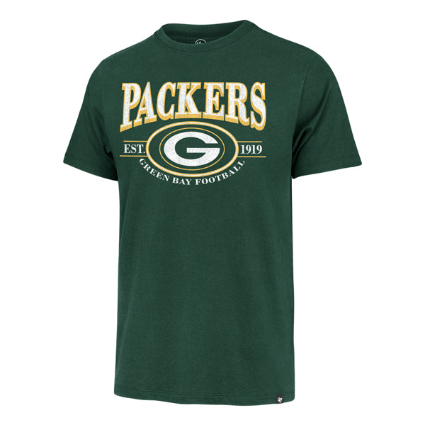 GREEN BAY PACKERS MEN'S '47 BRAND DELUXIA FRANKLIN T-SHIRT - GREEN