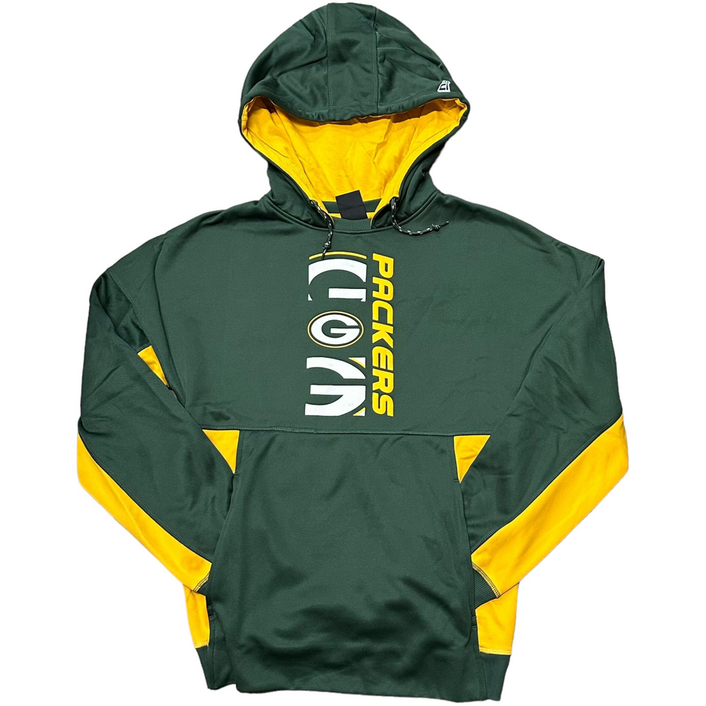 GREEN BAY PACKERS MEN'S ACTIVE LOGO HOODED SWEATSHIRT