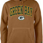 GREEN BAY PACKERS MEN'S COLOR PACK PULLOVER HOODED SWEATSHIRT - LIGHT BRONZE