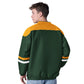 GREEN BAY PACKERS MEN'S G-III BY CARL BANKS TOP PLAYER PULLOVER JACKET - GREEN/GOLD