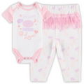 GREEN BAY PACKERS NEWBORN SPREADING LOVE BODYSUIT AND TUTU LEGGINGS