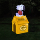 GREEN BAY PACKERS NFL INFLATABLE PEANUTS 5' SNOOPY DOG HOUSE