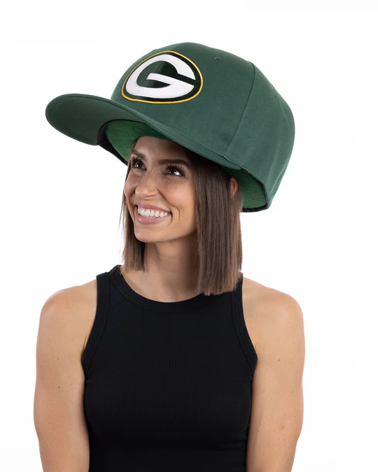 GREEN BAY PACKERS NOGGIN OVERSIZED HAT - BLACK