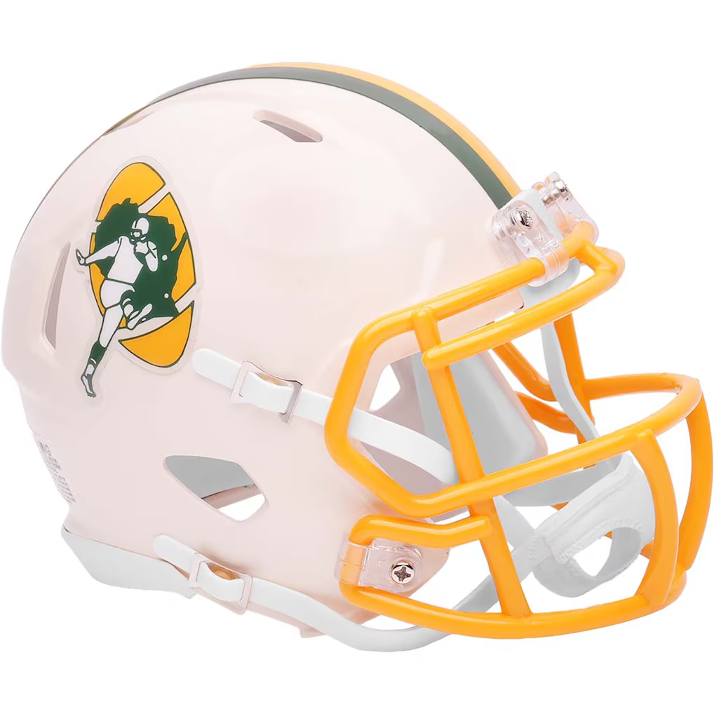 GREEN BAY PACKERS RETRO COLLECTION RIDDELL SPEED MINI HELMET