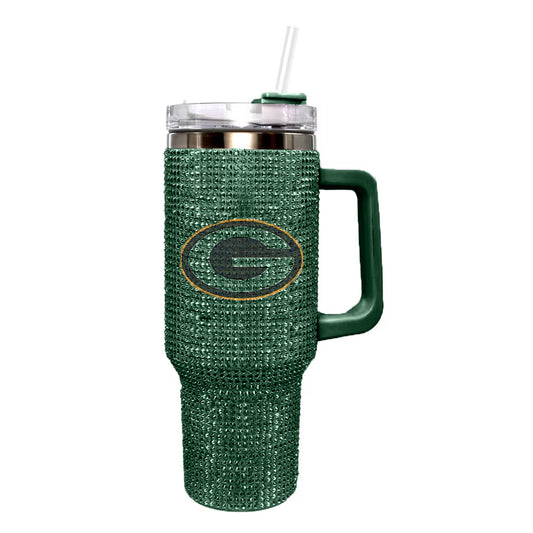 GREEN BAY PACKERS THE MEMORY COMPANY 40 OZ BLING COLOSSAL TUMBLER - GREEN