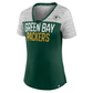 CAMISETA MUJER GREEN BAY PACKERS CLOSE QUARTER