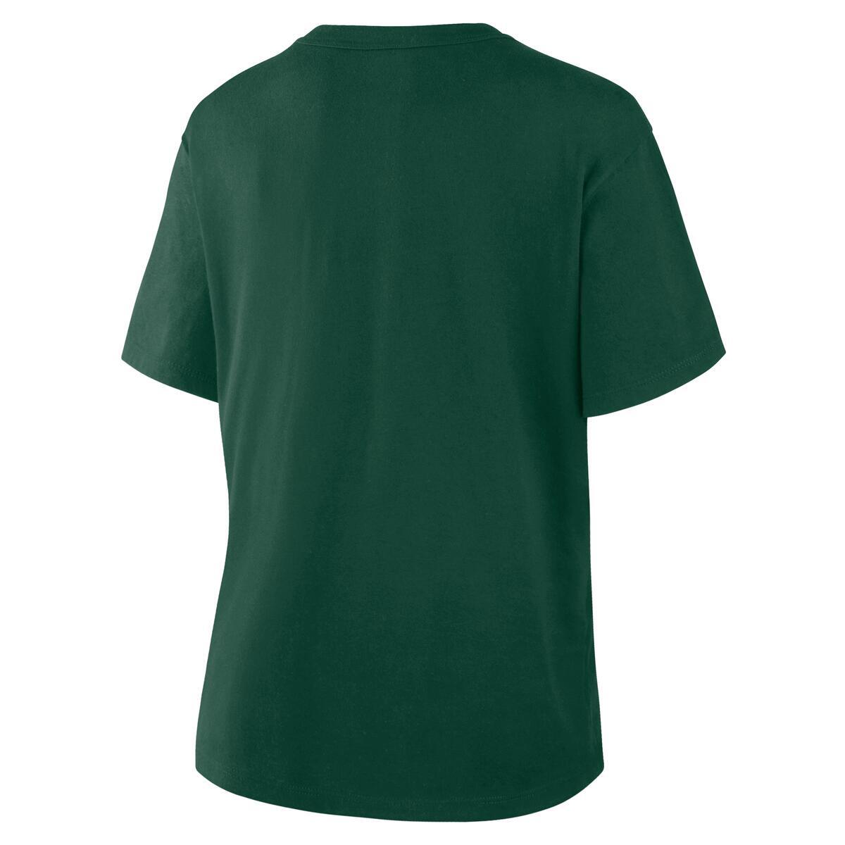 GREEN BAY PACKERS WOMEN'S DOWN BY CONTACT BOXY T-SHIRT - GREEN
