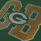 GREEN BAY PACKERS WOMEN'S FOCO RHINESTONE LOGO CROP TOP T-SHIRT - GREEN