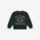GREEN BAY PACKERS WOMEN'S FOCO RHINESTONE LOGO OVERSIZED CREW NECK SWEATSHIRT - GREEN