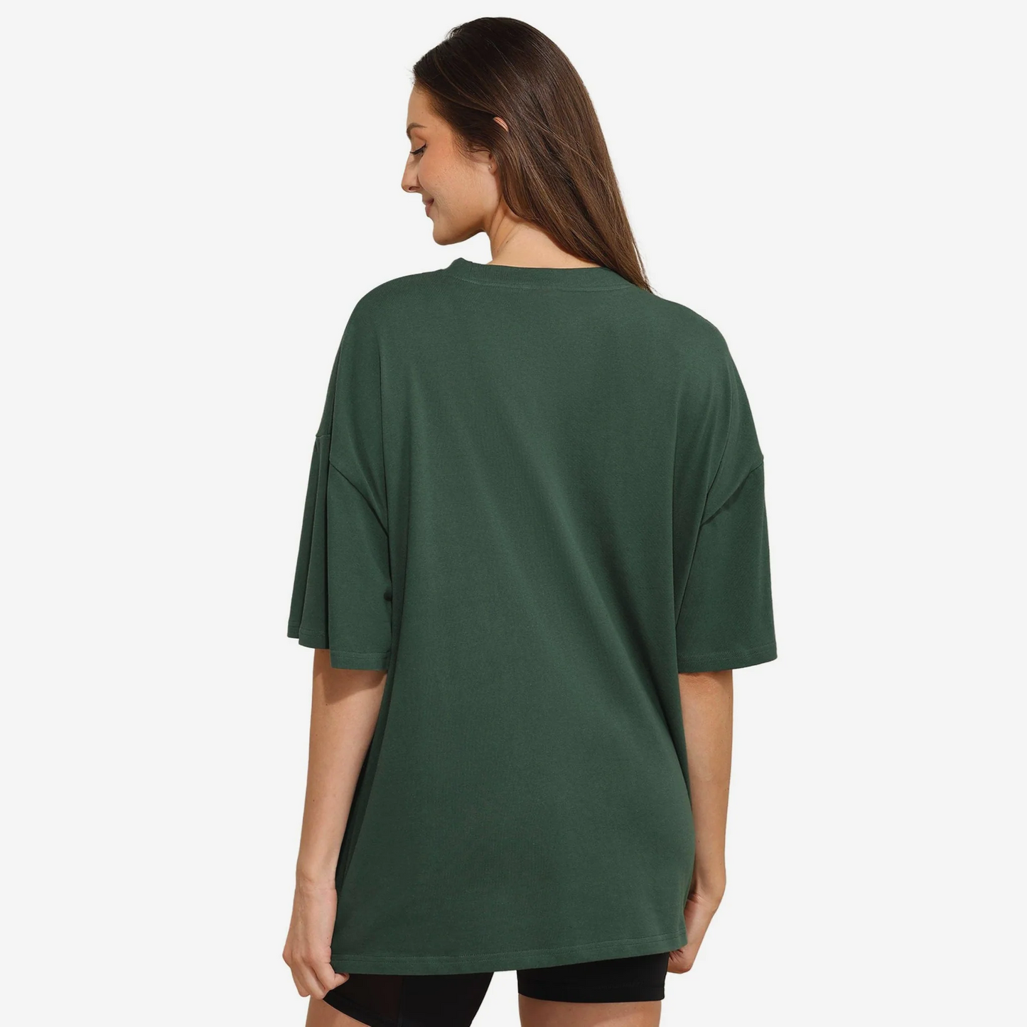 GREEN BAY PACKERS WOMEN'S FOCO RHINESTONE LOGO OVERSIZED T-SHIRT - GREEN