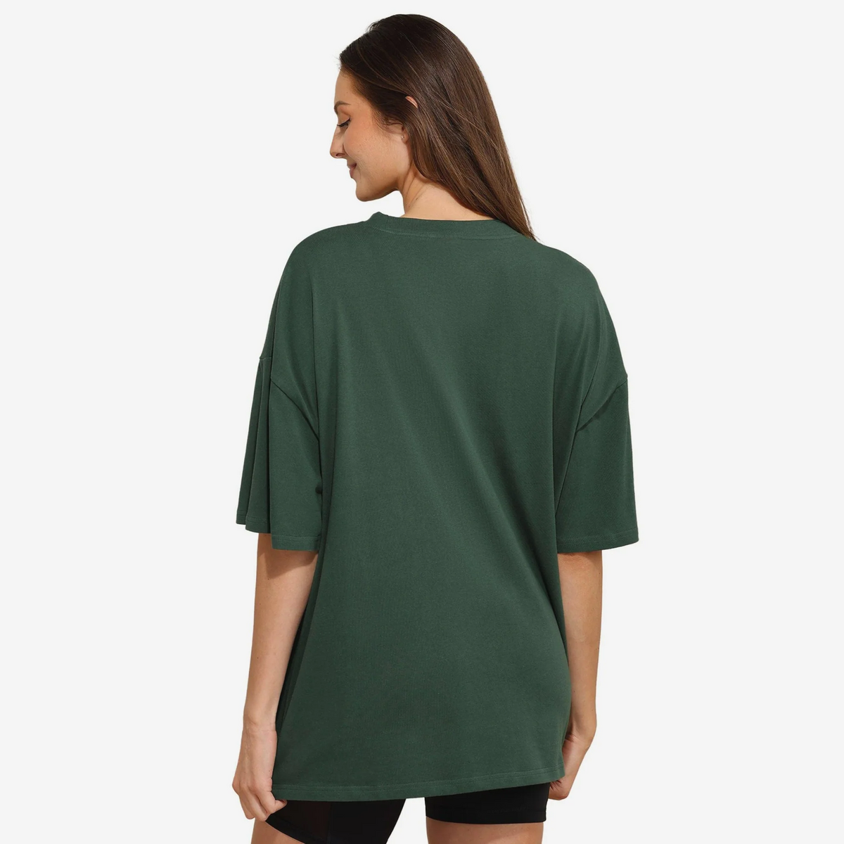 GREEN BAY PACKERS WOMEN'S FOCO RHINESTONE LOGO OVERSIZED T-SHIRT - GREEN