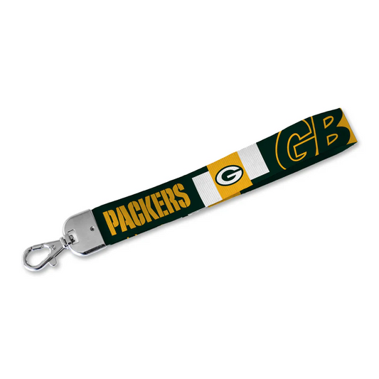 GREEN BAY PACKERS WRISTLET LANYARD KEYCHAIN