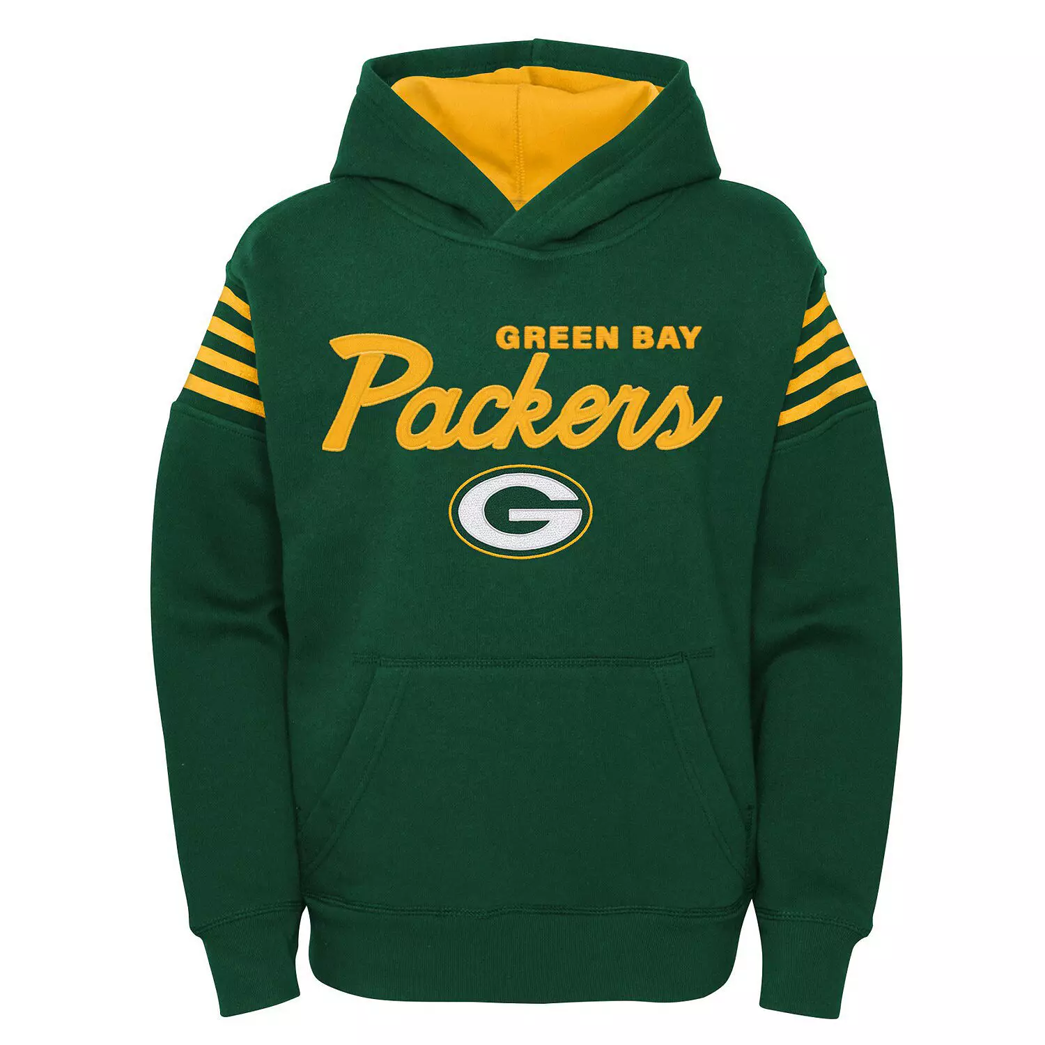 GREEN BAY PACKERS YOUTH THE CHAMP IS HERE PULLOVER HOODED SWEATSHIRT JR S SPORTS