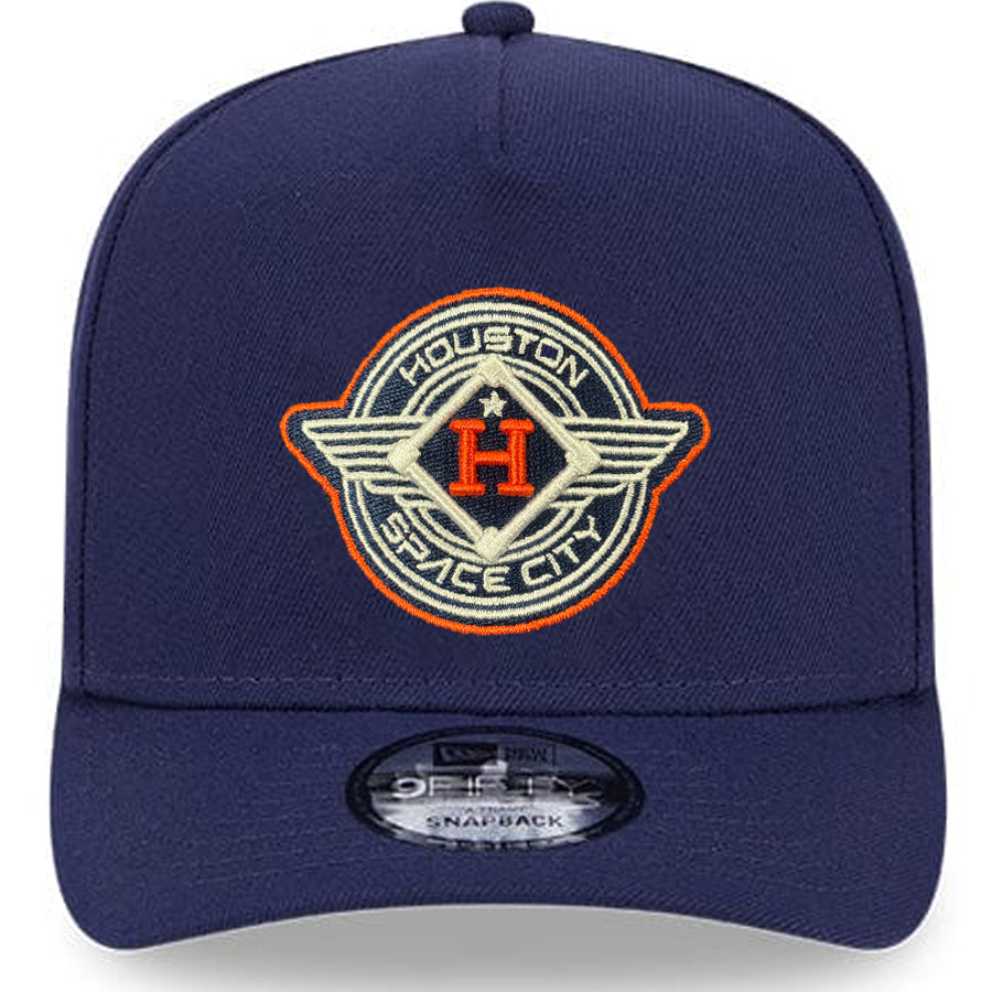 HOUSTON ASTROS 2025 MLB CITY CONNECT ALTERNATE A-FRAME 9FIFTY SNAPBACK HAT - NAVY