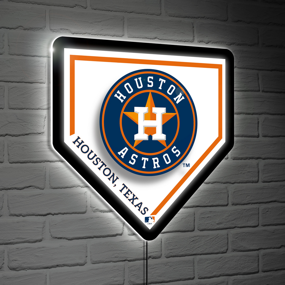 HOUSTON ASTROS HOMEPLATE EDGELITE LED WALL DECOR