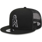 HOUSTON OILERS RETRO EVERGREEN TRUCKER 9FIFTY SNAPBACK HAT - BLACK/WHITE