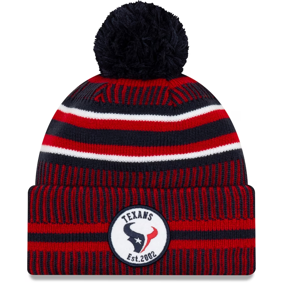 HOUSTON TEXANS 2019 SIDELINE CUFFED SPORT KNIT