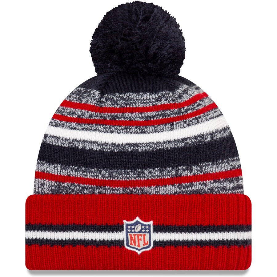 HOUSTON TEXANS 2021 SIDELINE SPORT CUFFED POM KNIT