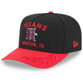 HOUSTON TEXANS 2025 NFL DRAFT 9FIFTY A-FRAME SNAPBACK HAT - CHROME WHITE/NAVY
