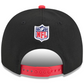 HOUSTON TEXANS 2025 NFL DRAFT 9FIFTY A-FRAME SNAPBACK HAT - CHROME WHITE/NAVY