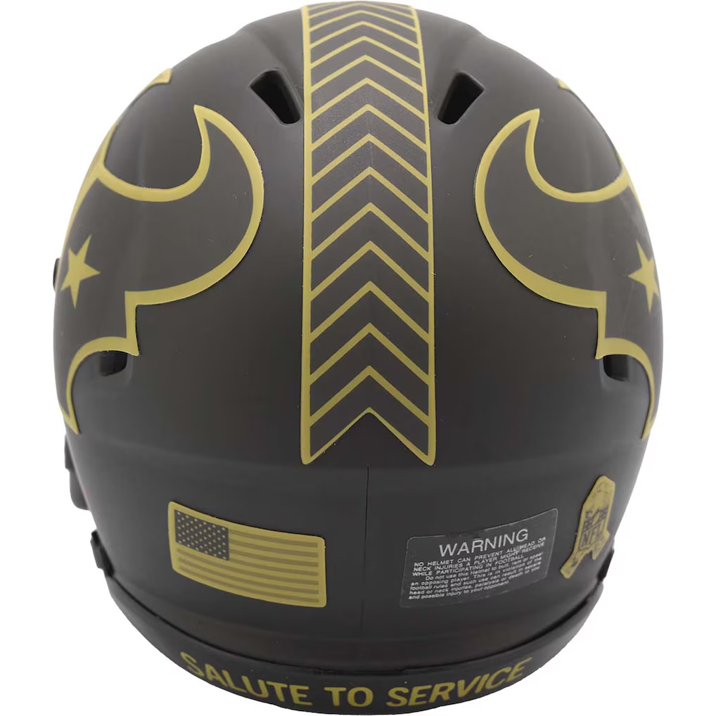 HOUSTON TEXANS 2025 NFL SALUTE TO SERVICE RIDDELL SPEED MINI HELMET