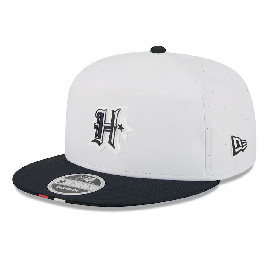 HOUSTON TEXANS 2025 NFL TRAINING CAMP 9FIFTY SPLIT PANEL SNAPBACK HAT - WHITE
