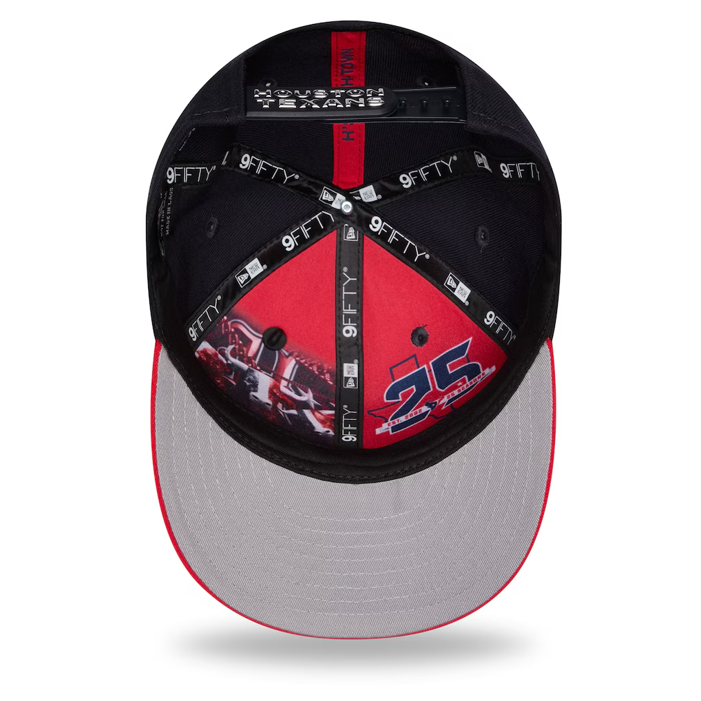 HOUSTON TEXANS 2026 NFL DRAFT 9FIFTY SNAPBACK HAT - NAVY/RED