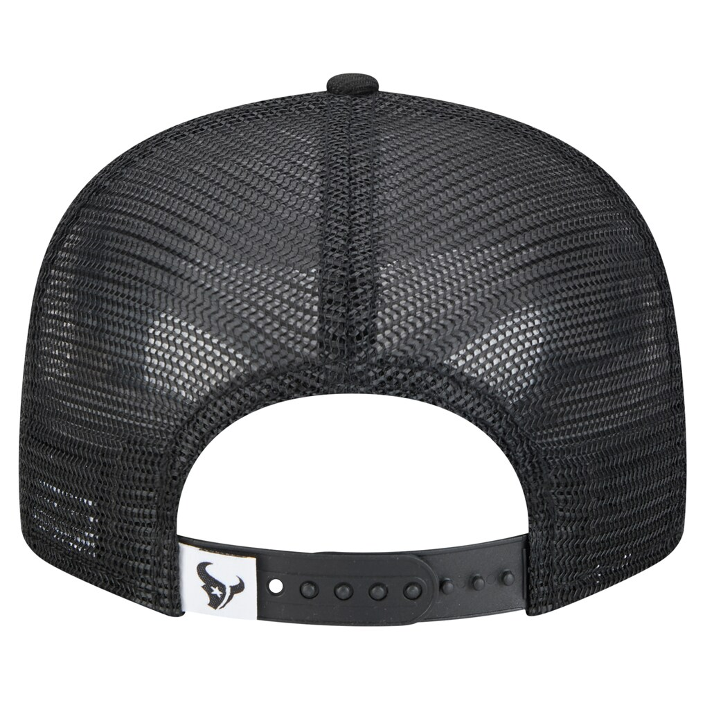 HOUSTON TEXANS EVERGREEN TRUCKER 9FIFTY SNAPBACK HAT - BLACK/WHITE