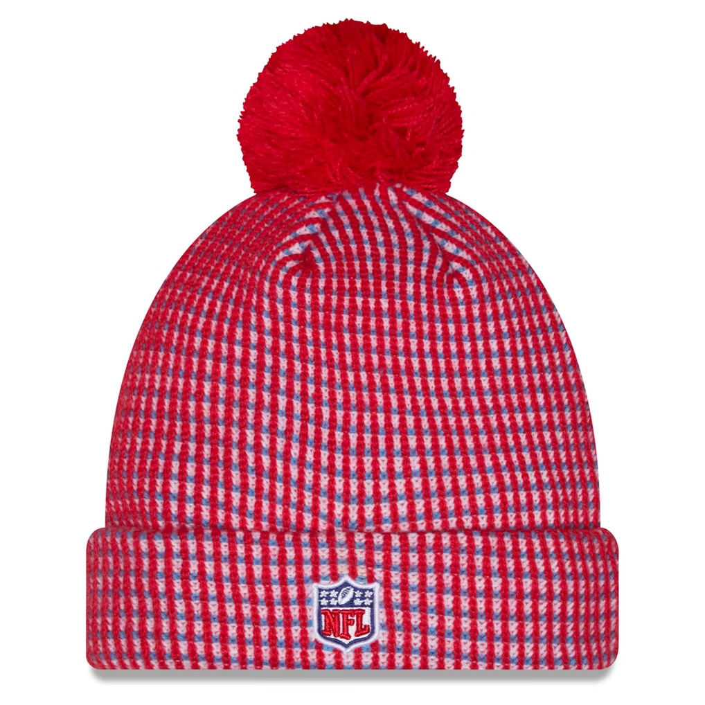 HOUSTON TEXANS NEW ERA 2026 RIVALRY SIDELINE COLLECTION CUFFED KNIT - RED
