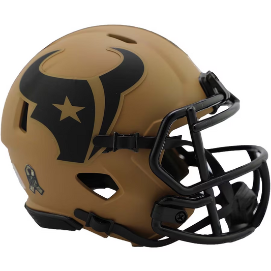 HOUSTON TEXANS RIDDELL 2023 SALUTE TO SERVICE MINI SPEED HELMET