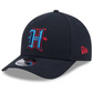 HOUSTON TEXANS TEAM COLLECTION 9FORTY M-CROWN SNAPBACK ADJUSTABLE HAT - NAVY