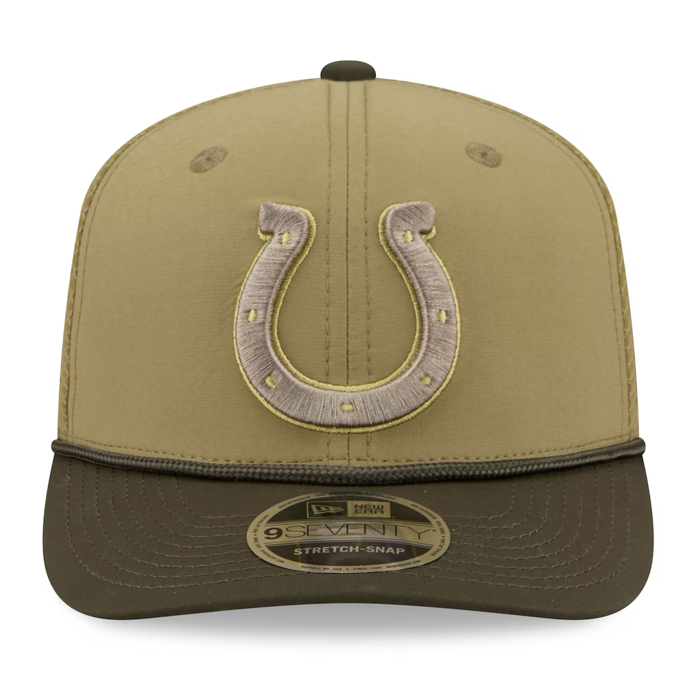 INDIANAPOLIS COLTS 2025 NFL SALUTE TO SERVICE 9SEVENTY ADJUSTABLE HAT - GREEN