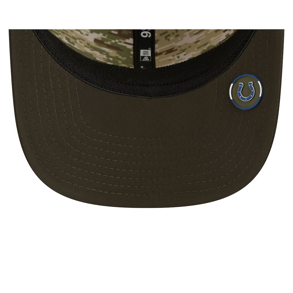 INDIANAPOLIS COLTS 2025 NFL SALUTE TO SERVICE 9SEVENTY ADJUSTABLE HAT - GREEN
