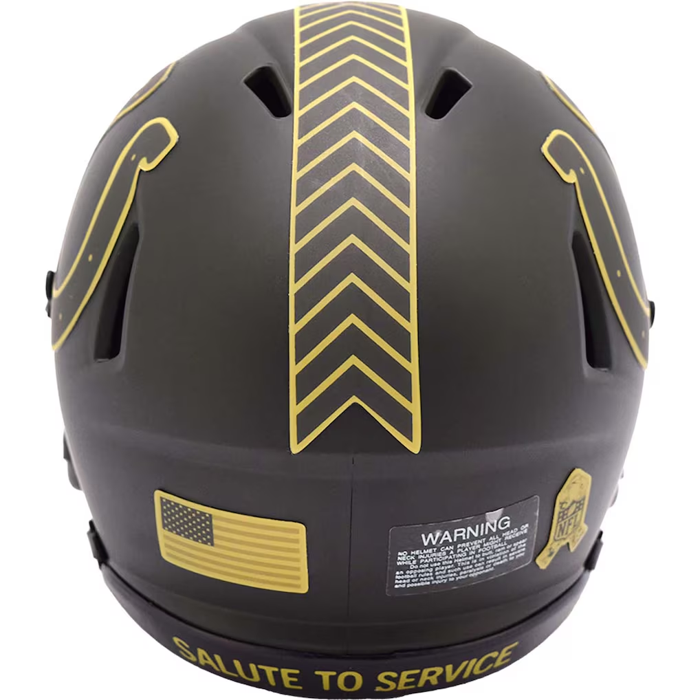 INDIANAPOLIS COLTS 2025 NFL SALUTE TO SERVICE RIDDELL SPEED MINI HELMET