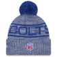 INDIANAPOLIS COLTS 2025 NFL SIDELINE COLD WEATHER CUFFED KNIT WITH POM - BLUE