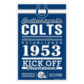 INDIANAPOLIS COLTS HOME WORDAGE 11X17 WALL SIGN