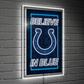 INDIANAPOLIS COLTS RECTANGLE NEOLITE LED WALL DECOR