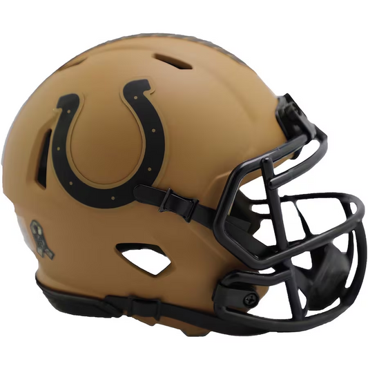 INDIANAPOLIS COLTS RIDDELL 2023 SALUTE TO SERVICE MINI SPEED HELMET