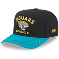 JACKSONVILLE JAGUARS 2025 NFL DRAFT 9FIFTY A-FRAME SNAPBACK HAT - BLACK/GREEN