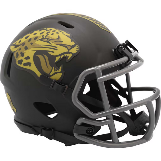 JACKSONVILLE JAGUARS 2025 NFL SALUTE TO SERVICE RIDDELL SPEED MINI HELMET