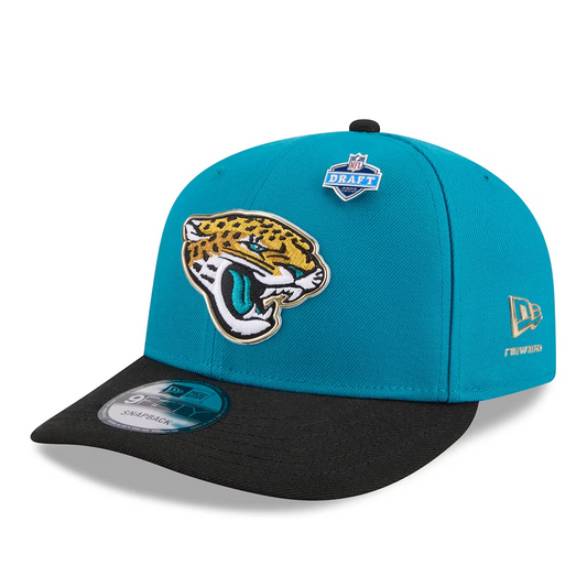JACKSONVILLE JAGUARS 2026 NFL DRAFT 9FIFTY SNAPBACK HAT - BLUE/BLACK