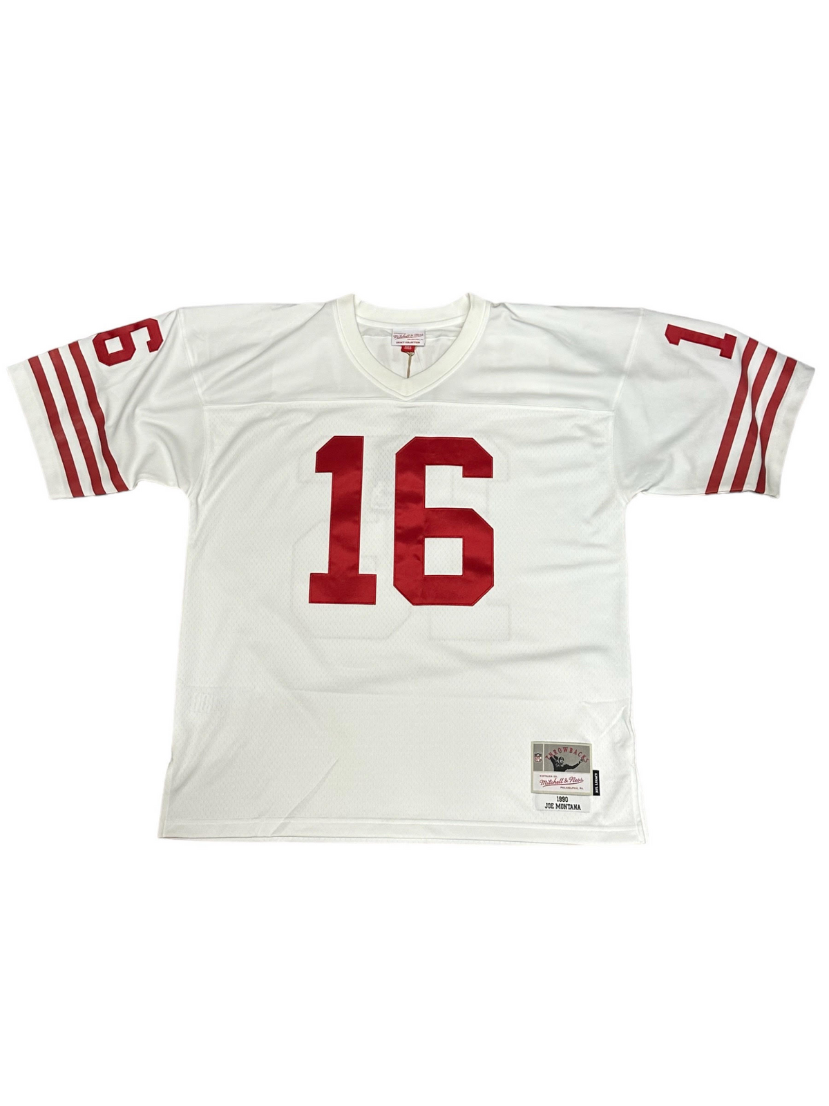 JOE MONTANA JERSEY PREMIER 1990 BLANCO MITCHELL &amp; NESS PARA HOMBRE