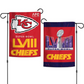 KANSAS CITY CHIEFS 2023 AFC CHAMPIONS 2-SIDED 12.5" X 18"  GARDEN FLAG